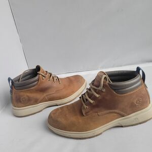 Timberland Mens Atwells Ave Waterproof Chukka Boots Size 9.5 Wheat Brown Leather